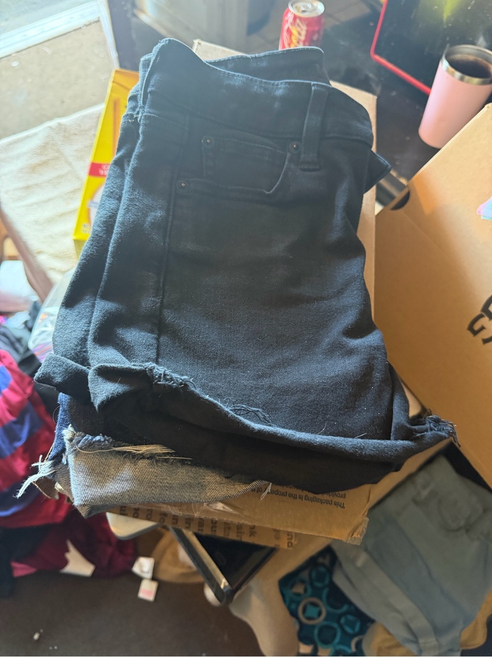 9 pairs of American Eagle Outfitters Women’s/jr Jeans Bundle - Navy, Gray, Black - Picture 4 of 5
